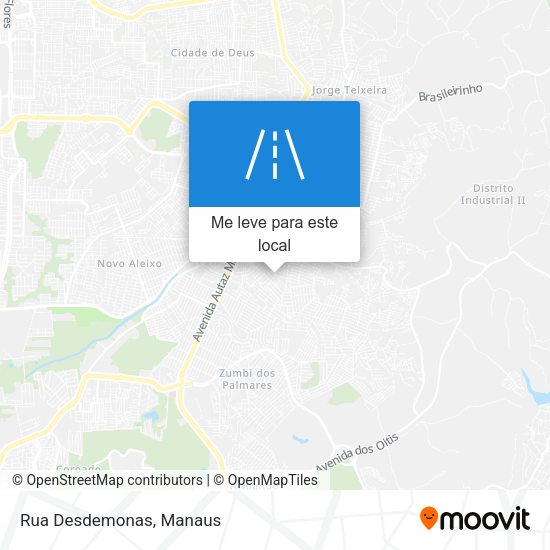 Rua Desdemonas mapa