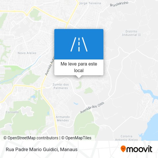 Rua Padre Mario Guidici mapa