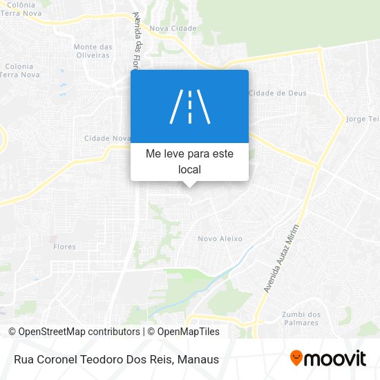 Rua Coronel Teodoro Dos Reis mapa