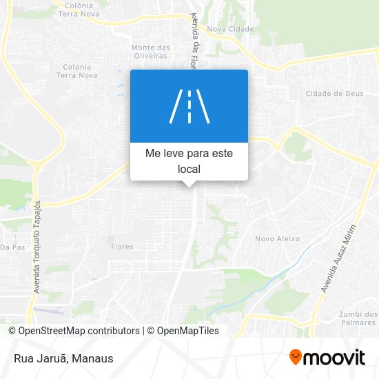 Rua Jaruã mapa
