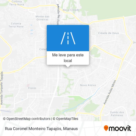 Rua Coronel Monteiro Tapajós mapa