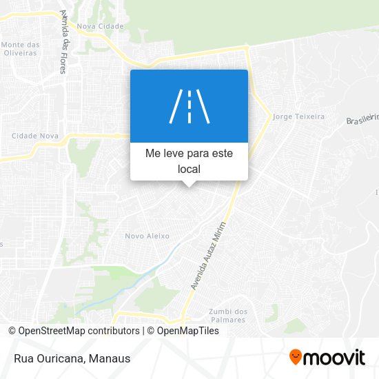 Rua Ouricana mapa