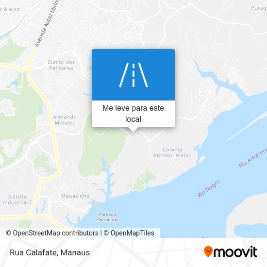 Rua Calafate mapa