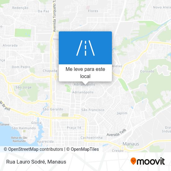 Rua Lauro Sodré mapa
