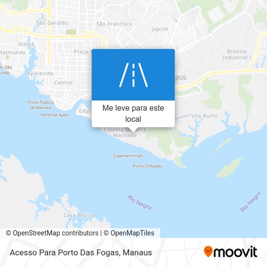 Acesso Para Porto Das Fogas mapa
