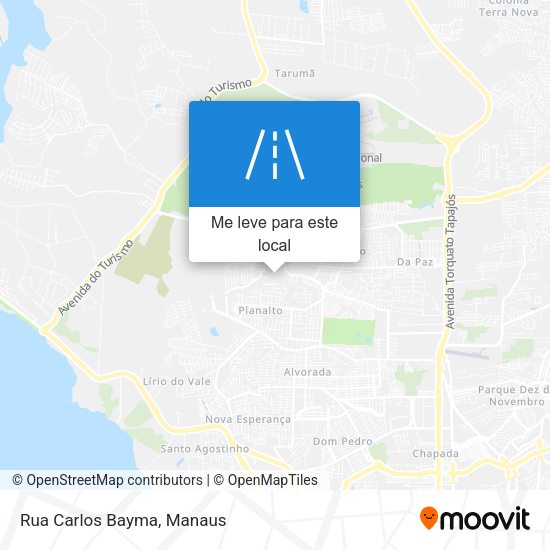 Rua Carlos Bayma mapa