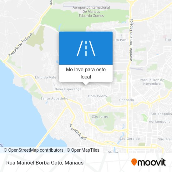 Rua Manoel Borba Gato mapa