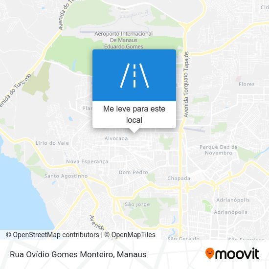 Rua Ovídio Gomes Monteiro mapa