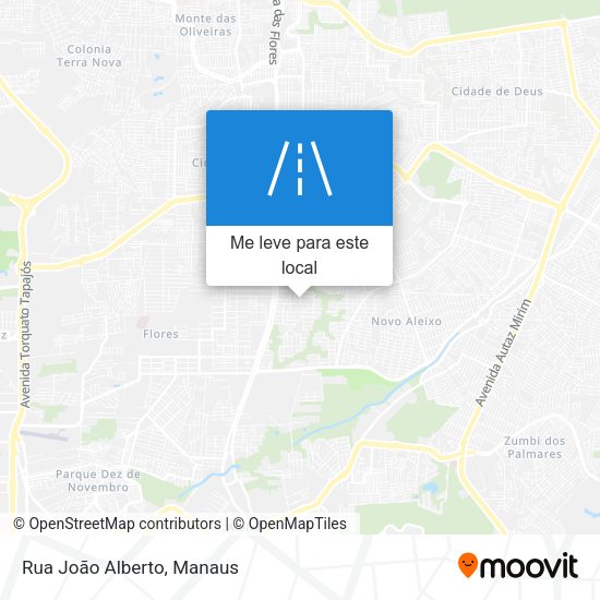 Rua João Alberto mapa