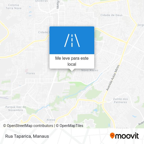 Rua Taparica mapa