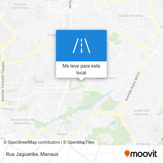Rua Jaguaribe mapa