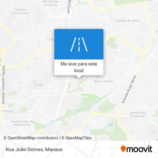 Rua João Gomes mapa