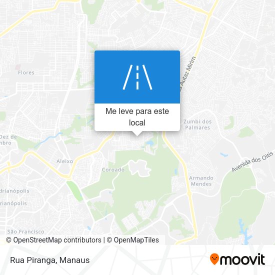 Rua Piranga mapa