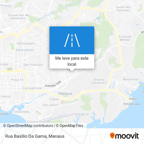 Rua Basílio Da Gama mapa
