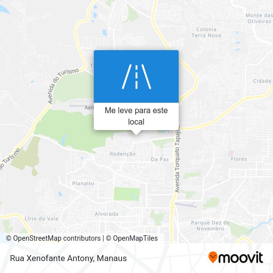Rua Xenofante Antony mapa