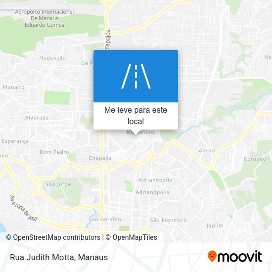 Rua Judith Motta mapa