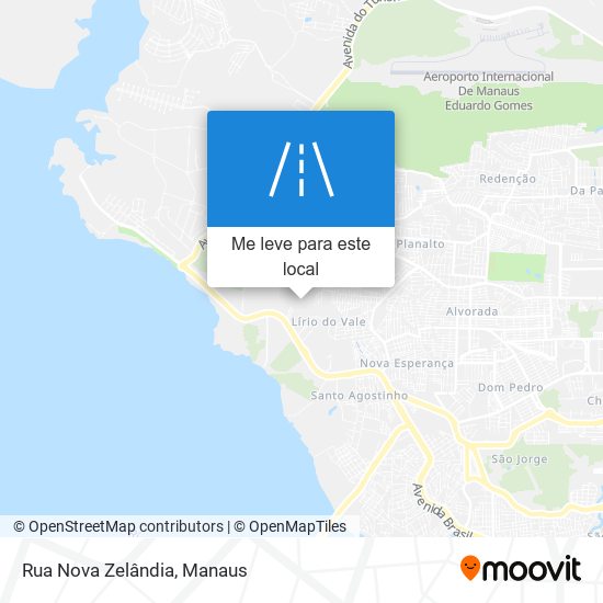 Rua Nova Zelândia mapa