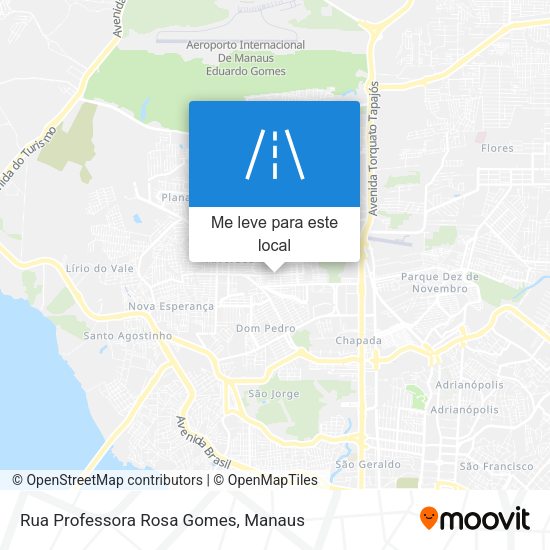 Rua Professora Rosa Gomes mapa