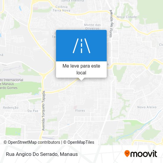 Rua Angico Do Serrado mapa