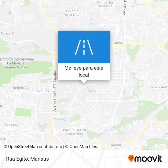 Rua Egito mapa