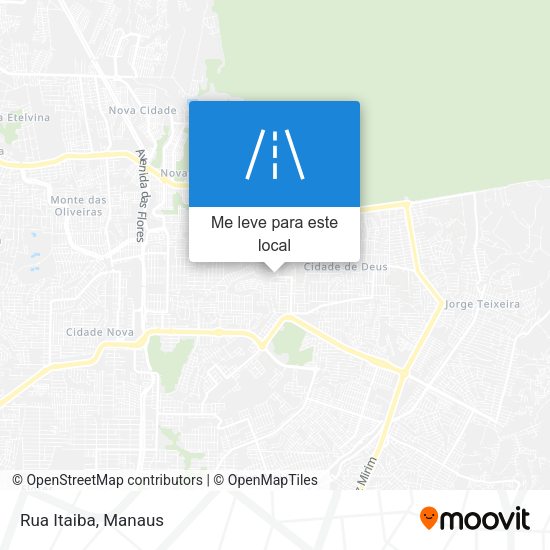 Rua Itaiba mapa