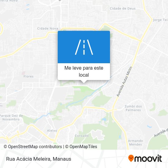 Rua Acácia Meleira mapa