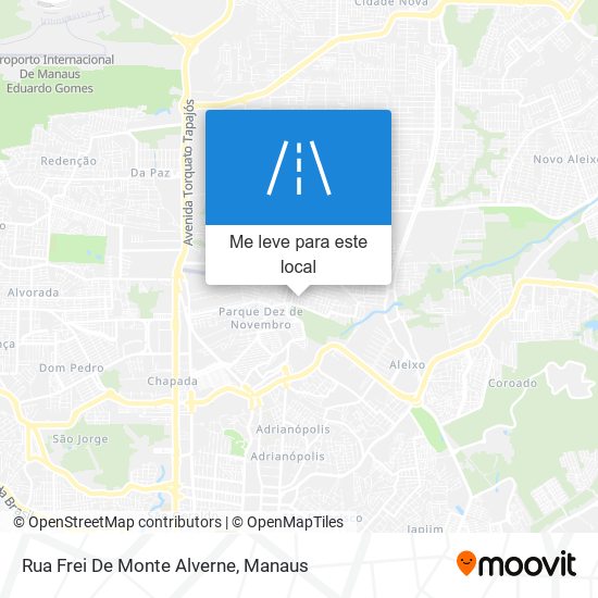 Rua Frei De Monte Alverne mapa