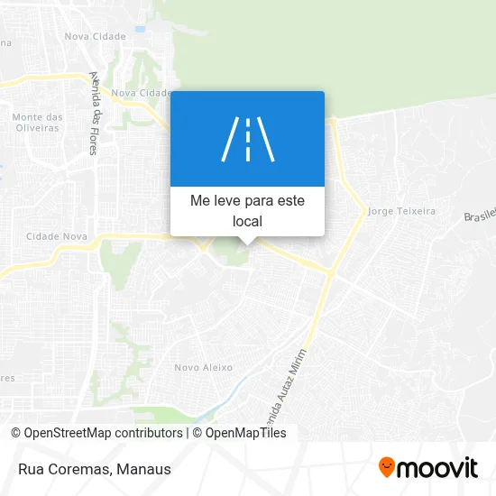Rua Coremas mapa