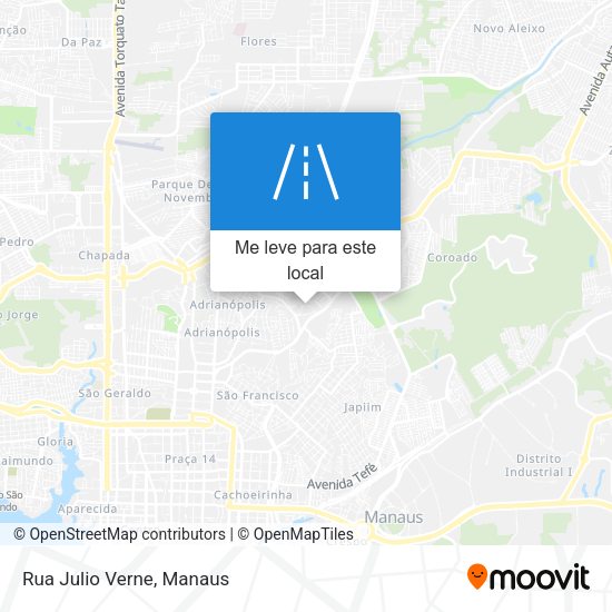 Rua Julio Verne mapa