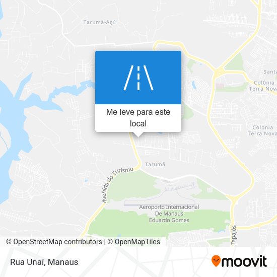 Rua Unaí mapa