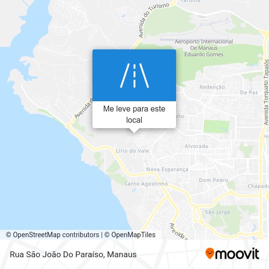 Rua São João Do Paraíso mapa