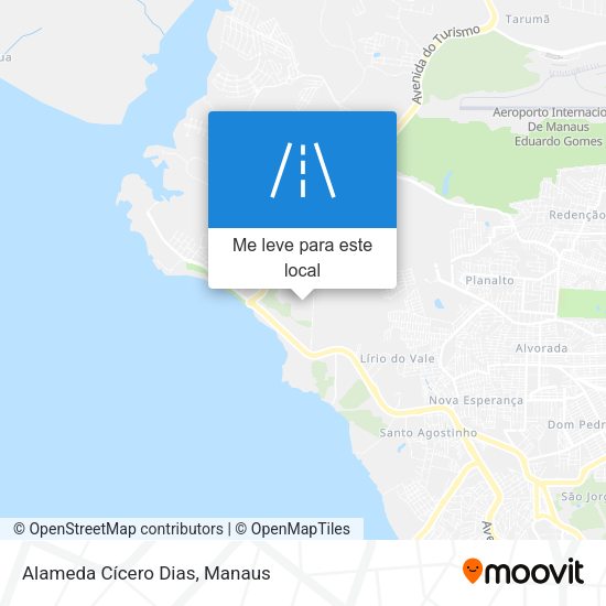 Alameda Cícero Dias mapa