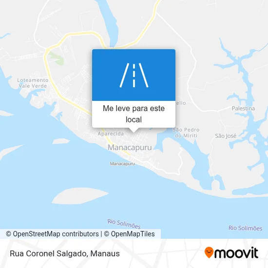 Rua Coronel Salgado mapa