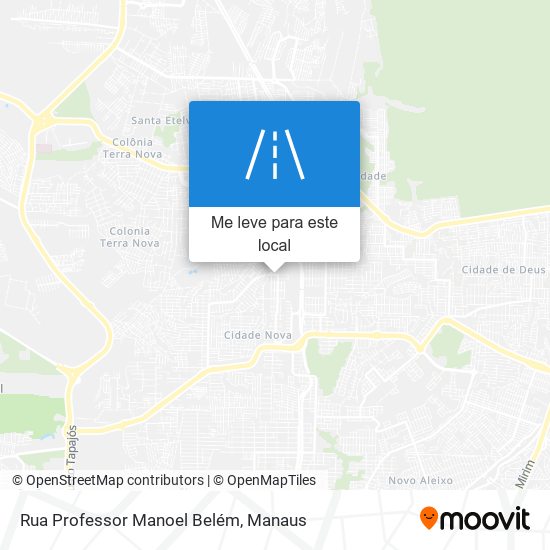 Rua Professor Manoel Belém mapa