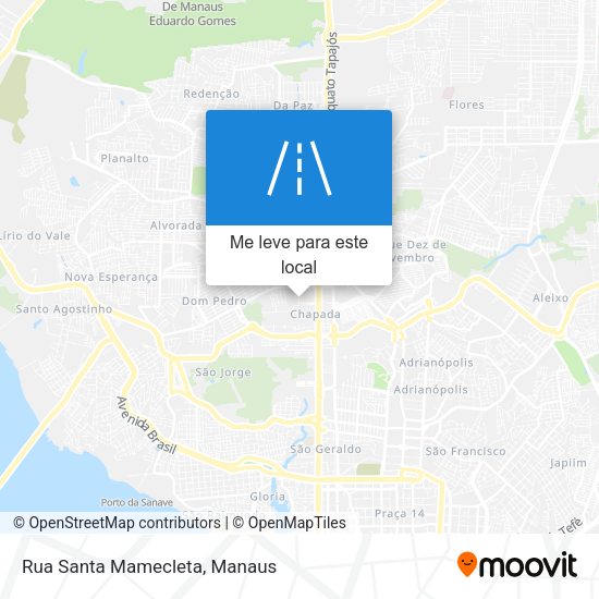 Rua Santa Mamecleta mapa
