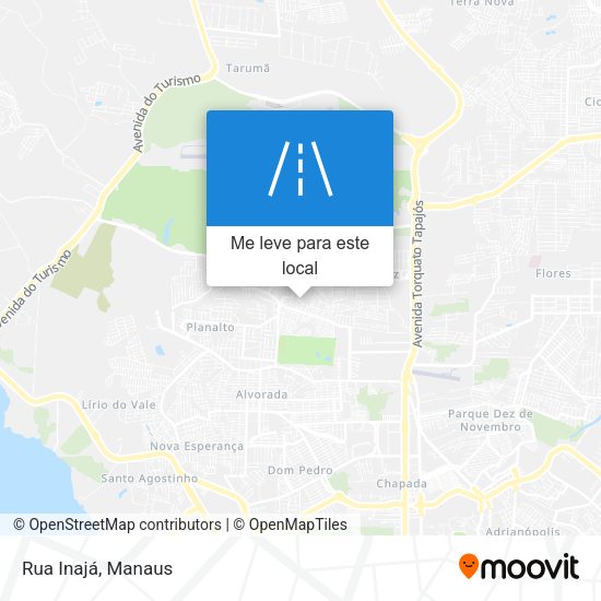 Rua Inajá mapa