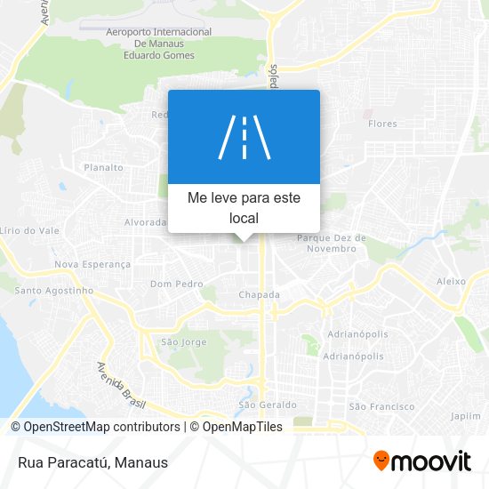 Rua Paracatú mapa