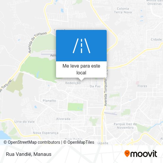 Rua Vandié mapa