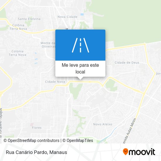 Rua Canário Pardo mapa