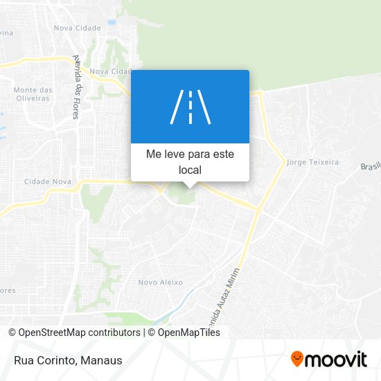 Rua Corinto mapa