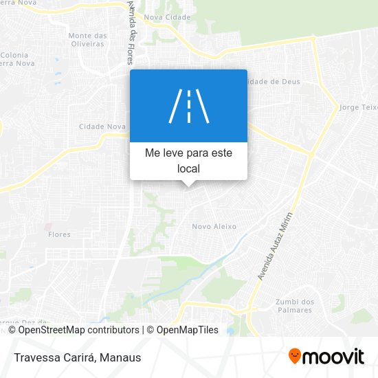 Travessa Carirá mapa