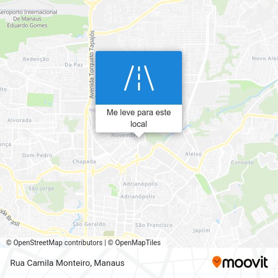 Rua Camila Monteiro mapa