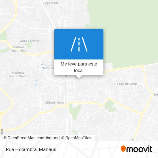 Rua Holambra mapa