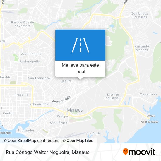 Rua Cônego Walter Nogueira mapa