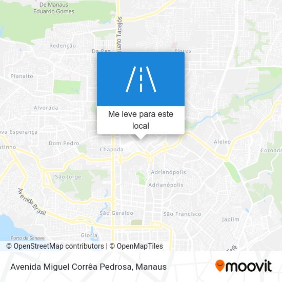 Avenida Miguel Corrêa Pedrosa mapa