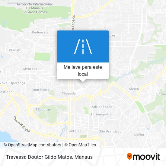 Travessa Doutor Gildo Matos mapa