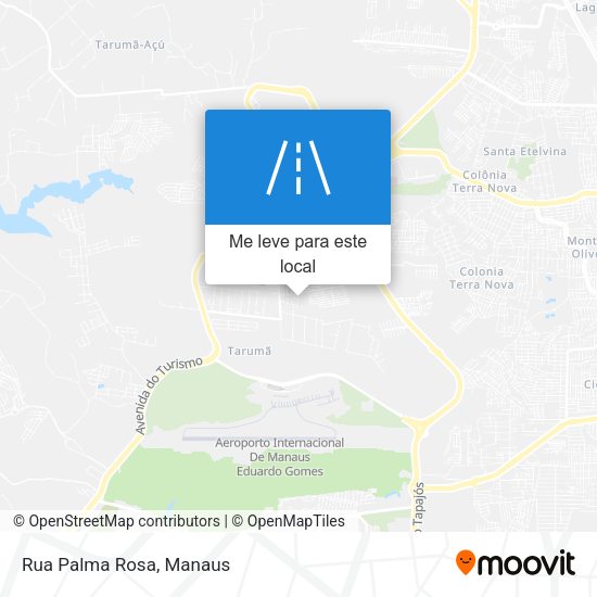 Rua Palma Rosa mapa