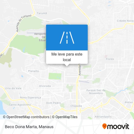 Beco Dona Marta mapa
