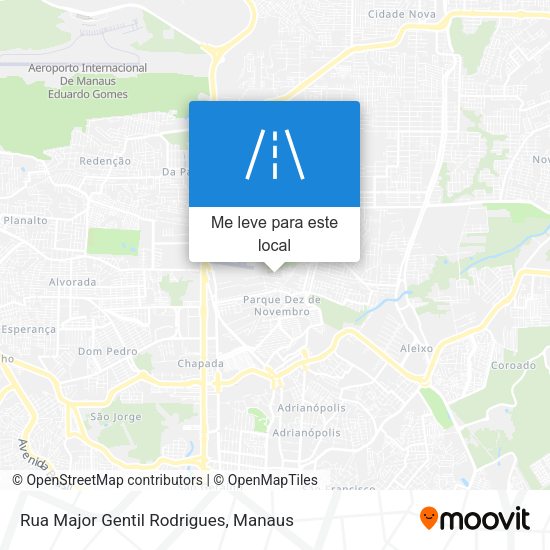 Rua Major Gentil Rodrigues mapa