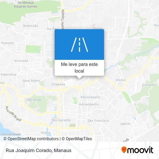 Rua Joaquim Corado mapa